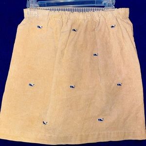 Vineyard Vines Embroidered corduroy skirt